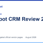 SaaSPilot cover: HubSpot CRM Review 2026